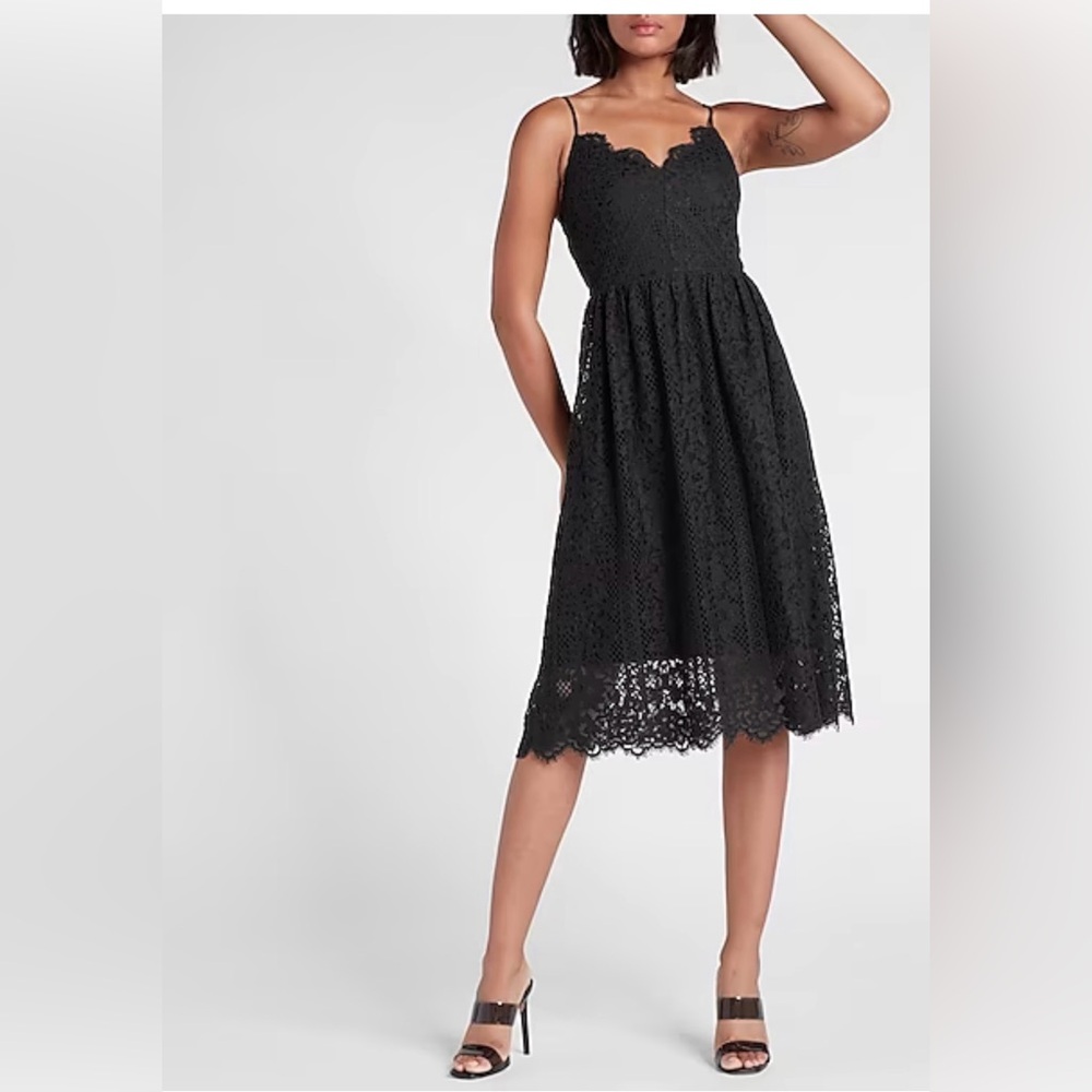 Allover Lace Midi Dress